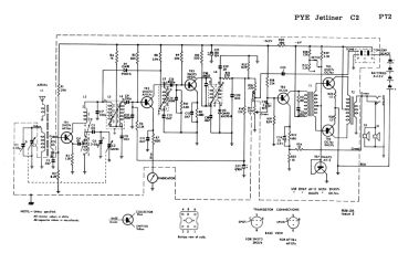 Pye ;Australia Jetliner schematic circuit diagram